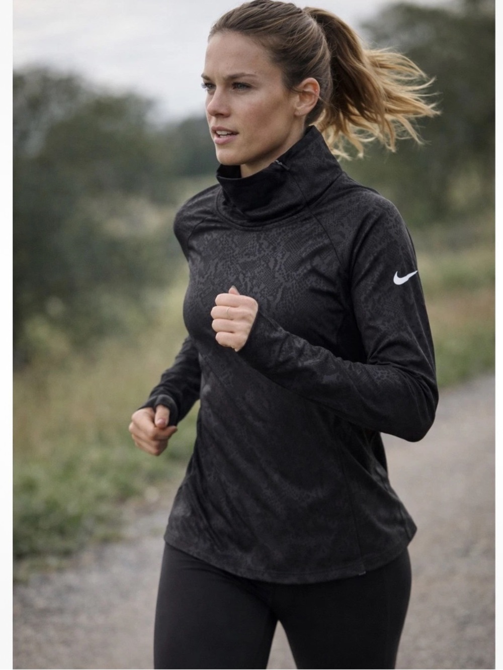 Nike Pro Dri-FIT Half-Zip Training Top (Winter White)